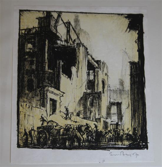 Drinkwater, John and others - The Artists London, quarto, with signed lithograph by Frank Brangwyn